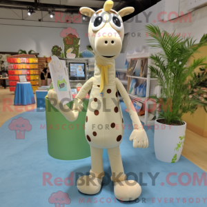Máscara de girafa creme com...