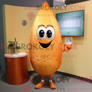 Orange Ray-mascottekostuum...