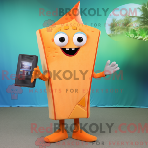 Orange Ray maskot kostume...