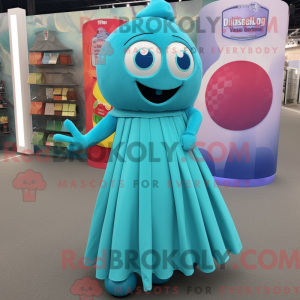 Costume de mascotte de Cyan...