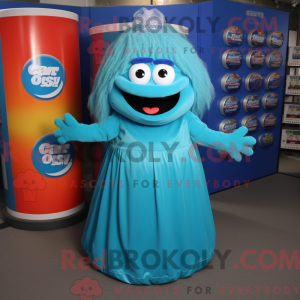 Costume de mascotte de Cyan...