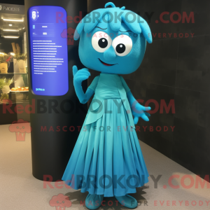 Cyaan But mascottekostuum...