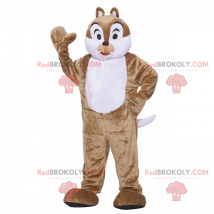 Brown and white chipmunks mascot - Redbrokoly.com
