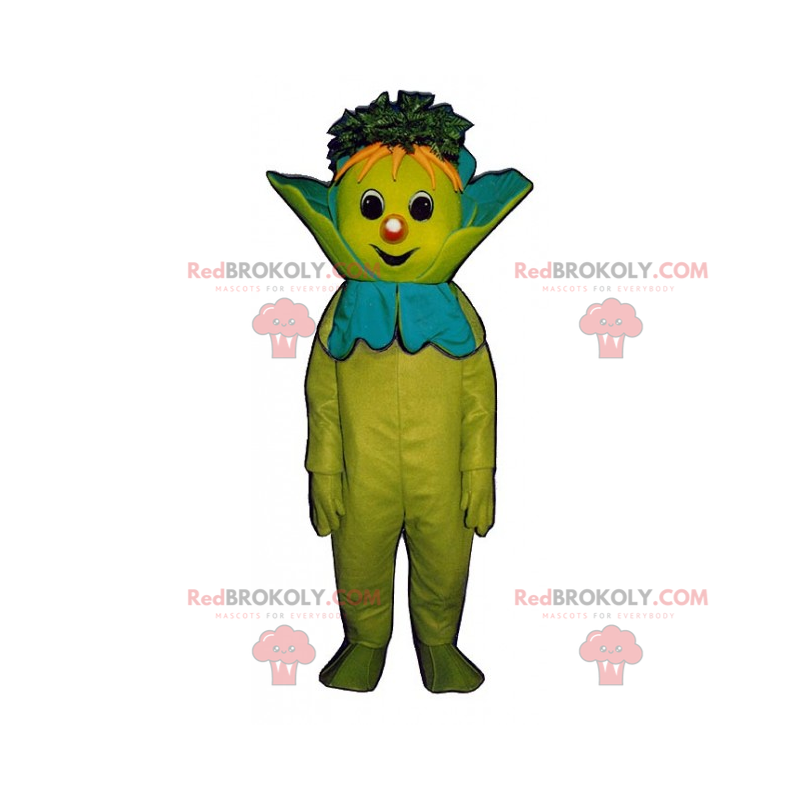 Maskot zelí s usměvavou tváří - Redbrokoly.com