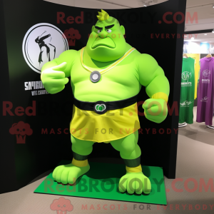 Limegrønn...