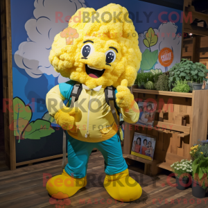 Gele bloemkool mascotte...
