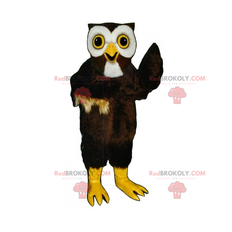 Ugle maskot med store øyne - Redbrokoly.com