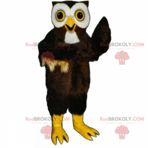 Owl mascot with big eyes - Redbrokoly.com