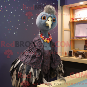 Guinea Fowl mascot costume...