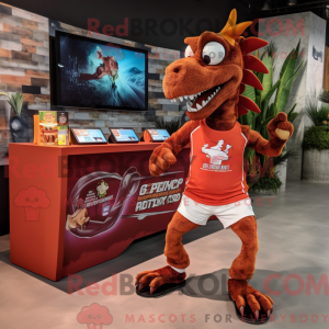 Rust Spinosaurus maskot...
