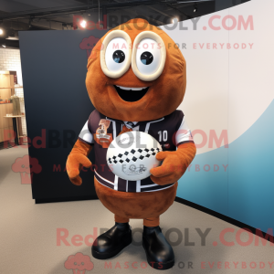 Rust Rugby Ball Maskottchen...