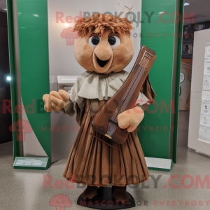 Brun Celtic Harpe máscara...