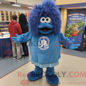 Blue Jambalaya mascot...