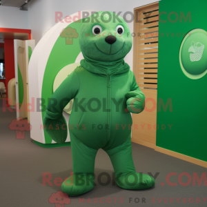 Green Seal mascot costume...