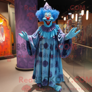 Blauwe boze clown...