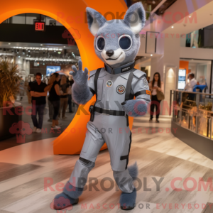 Gray Fox-maskotdraktfigur...