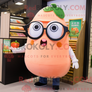 Peach Ray maskotdraktfigur...