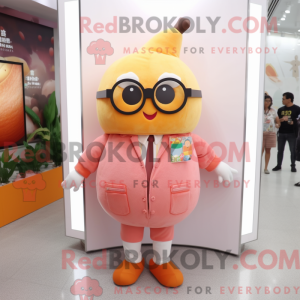 Peach Ray maskotdraktfigur...
