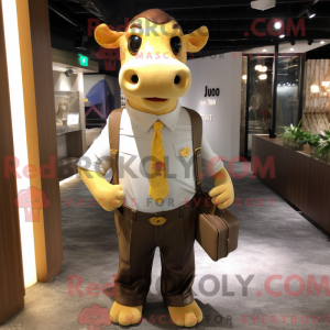 Gold Cow-maskotdraktfigur...