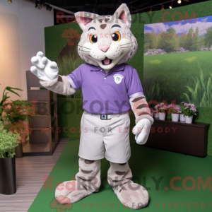 Lavender Bobcat Maskottchen...