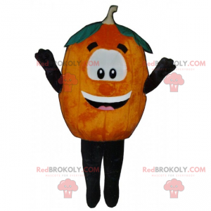 Mascota de calabaza con cara sonriente - Redbrokoly.com