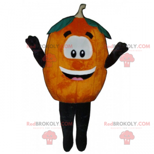 Pumpkin mascot with smiling face - Redbrokoly.com