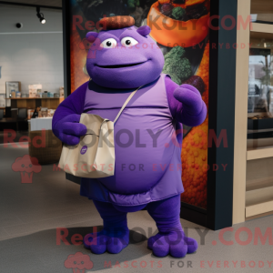 Disfraz de mascota Purple...
