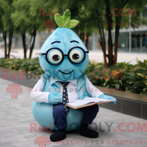 Turquoise Pear mascot...