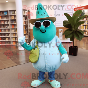 Turkis pære maskot kostume...