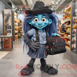 Sort heks maskot kostume...