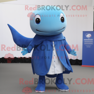 Personaggio mascotte balena...