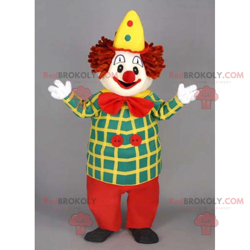 Mascota payaso sombrero amarillo - Redbrokoly.com