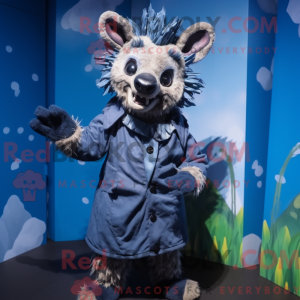 Navy Hyæne maskot kostume...
