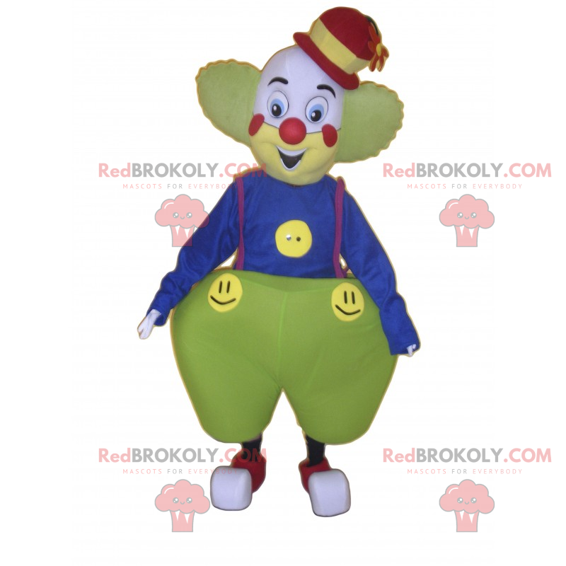 Clown-maskot med brede bukser - Redbrokoly.com