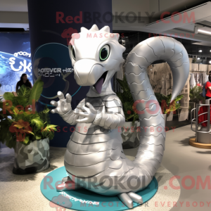 Sølv Hydra-maskotdraktfigur...