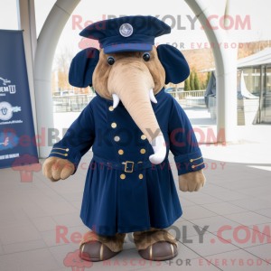 Navy Mammut Maskottchen...