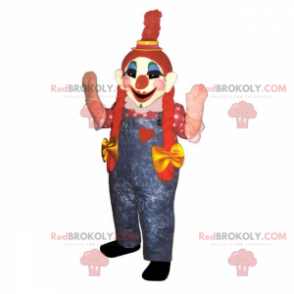Clown maskot med dyner - Redbrokoly.com