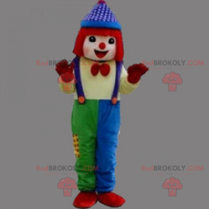 Clown mascotte met rood haar - Redbrokoly.com