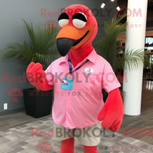 Pink Flamingo maskot...