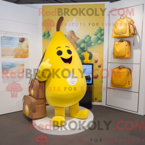 Gul pære maskot kostume...