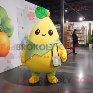 Gul pære maskot kostyme...