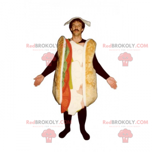 Club sandwich mascotte - Redbrokoly.com