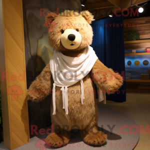 Tan Bear mascottekostuum...