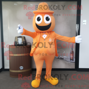 Oransje Champagne maskot...