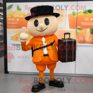 Oransje Champagne maskot...