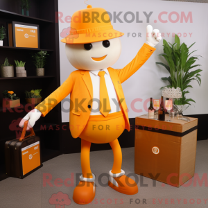 Orange Champagne maskot...