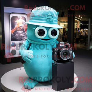 Turquoise Camera mascot...