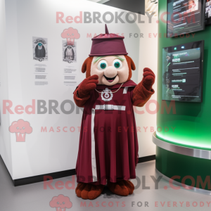 Maroon irsk flag maskot...
