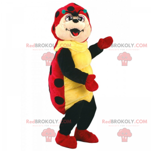 Ladybug maskot uden vinger - Redbrokoly.com