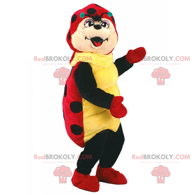 Maskot Beruška bez křídel - Redbrokoly.com